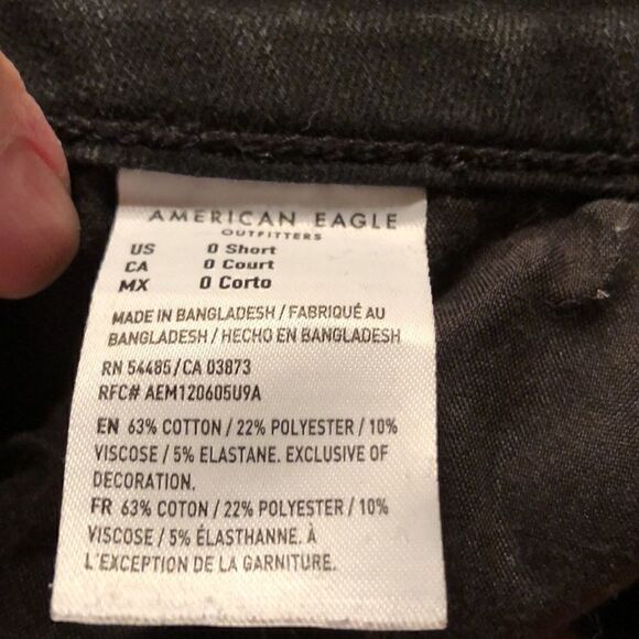 America Eagle Outfitters 360 Next Level Super Hi-Rise Jegging 0 short - Picture 11 of 16